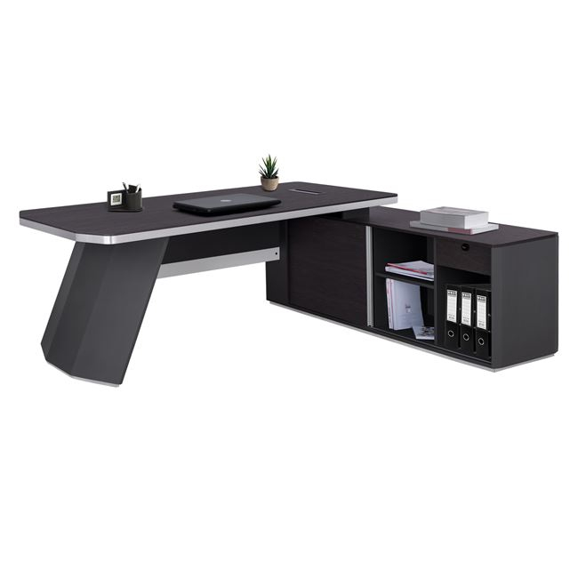 ΓΡΑΦΕΙΟ ΕΠΑΓΓΕΛΜΑΤΙΚΟ ΔΕΞΙΑ ΓΩΝΙΑ ROSEWOOD HM2086R 180X170X76Υ εκ.