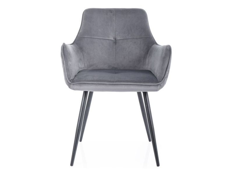 KRZESŁO GRAPE VELVET CZARNY STELAŻ/SZARY BLUVEL 14 DIOMMI-80-3631