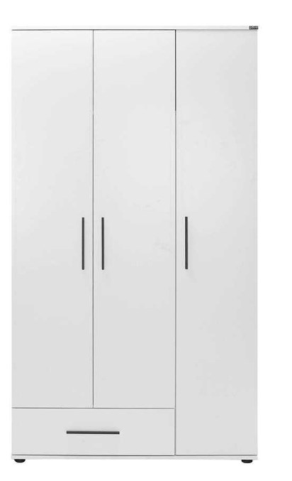 Lh-homefurniture Ντουλάπα white Λευκό 103x187x52cm AD_GRD-631-BB-2
