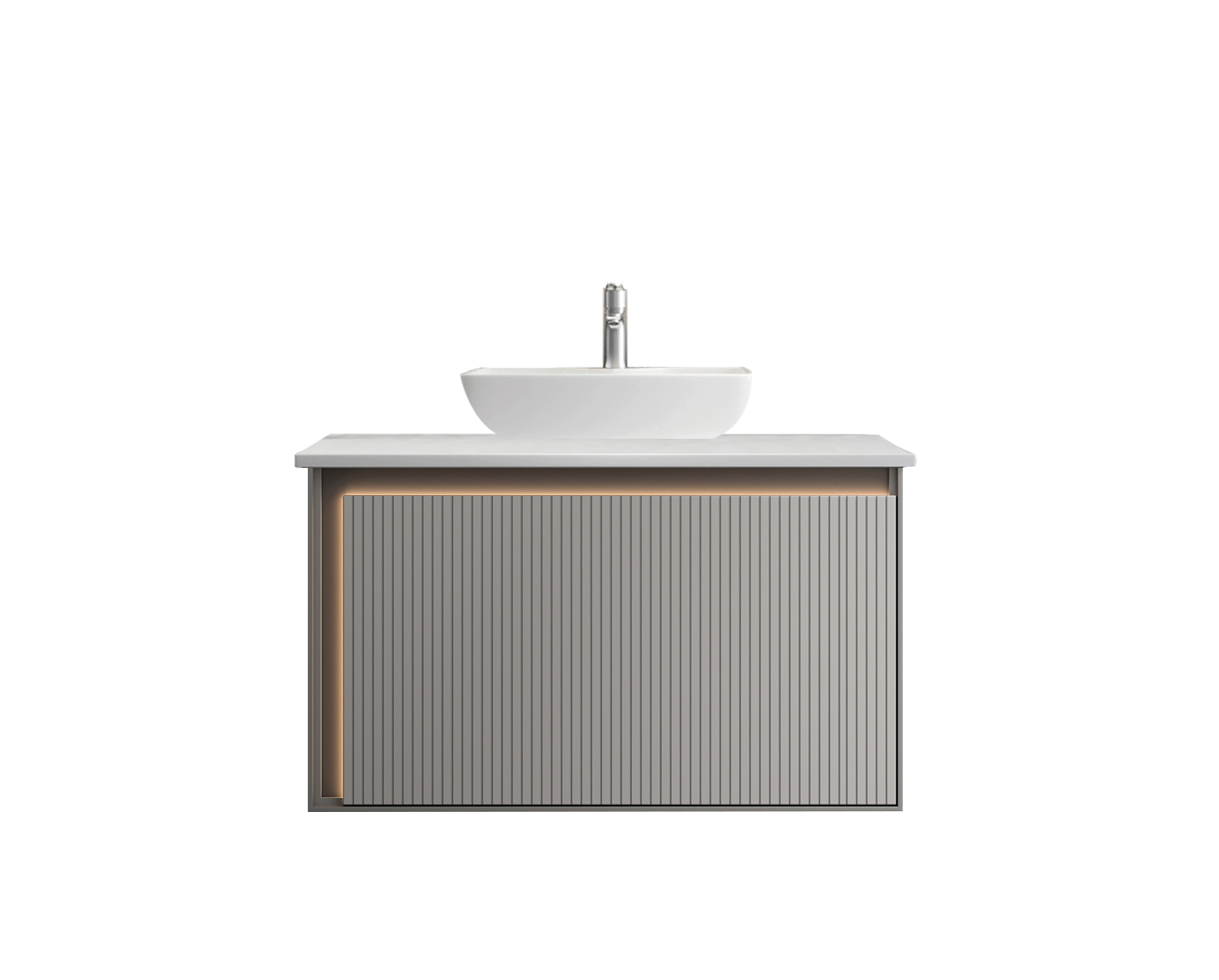 Σετ Πάγκου GREYS TOP 80cm χρ.LIGHT GREY S3BGRET080LGR