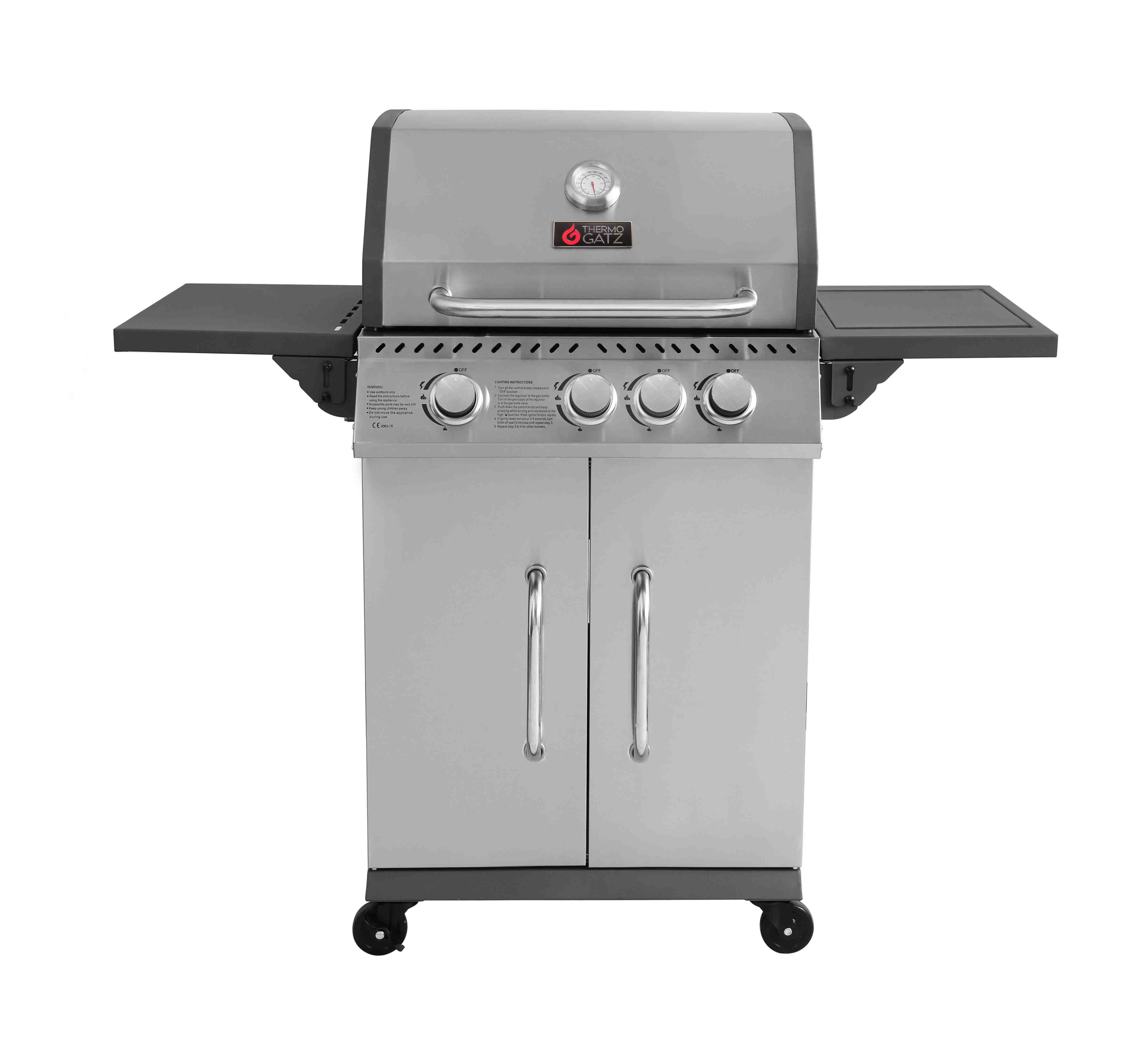 THERMOGATZ BBQ ΥΓΡΑΕΡΙΟΥ GS GRILL ELITE 3+1 INOX – 11,5 kW 03.313.208 THERMOGATZ BBQ ΥΓΡΑΕΡΙΟΥ GS GRILL ELITE 3+1 INOX – 11,5 kW 03.313.208