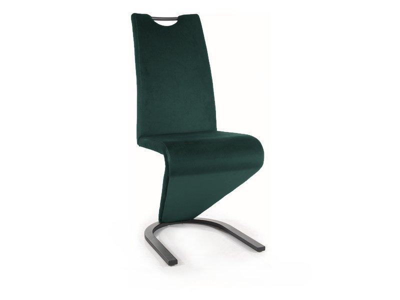 KRZESŁO H090 VELVET CZARNY STELAŻ / ZIELONY BLUVEL 78 DIOMMI-80-2800 KRZESŁO H090 VELVET CZARNY STELAŻ / ZIELONY BLUVEL 78 DIOMMI-80-2800