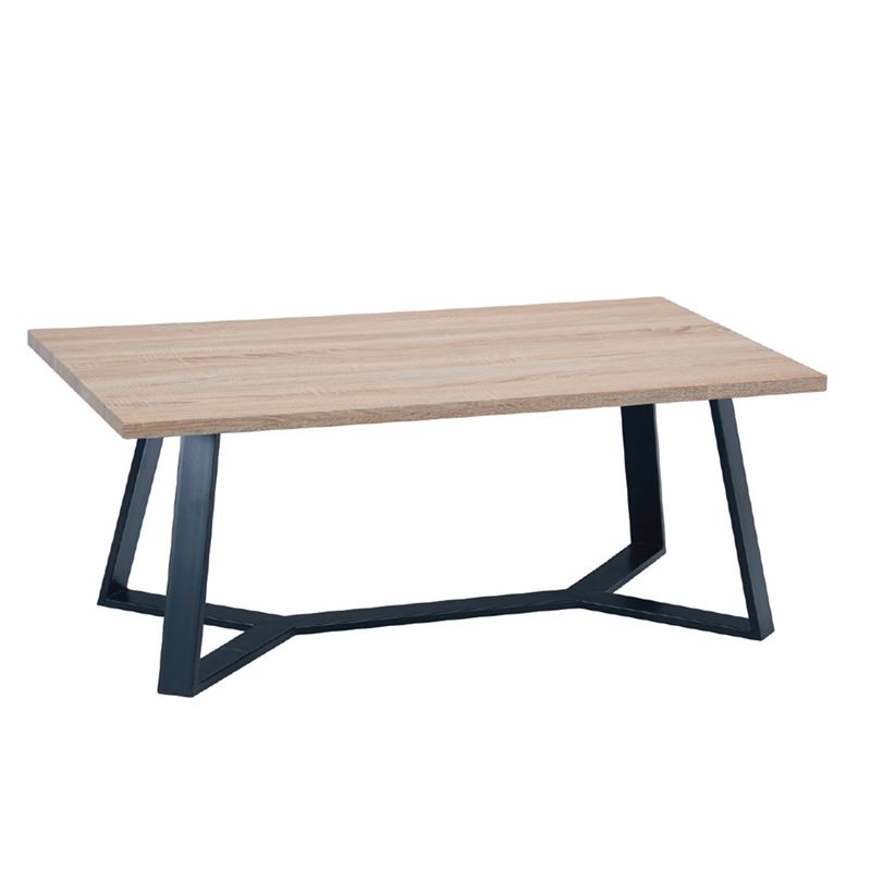 WOODWELL ΕΜ755,1HANSON Τραπεζάκι Σαλονιού Καθιστικού, Μέταλλο Βαφή Μαύρο, Sonoma 110x60x45cm ΕΜ755,1 WOODWELL ΕΜ755,1HANSON Τραπεζάκι Σαλονιού Καθιστικού, Μέταλλο Βαφή Μαύρο, Sonoma 110x60x45cm ΕΜ755,1