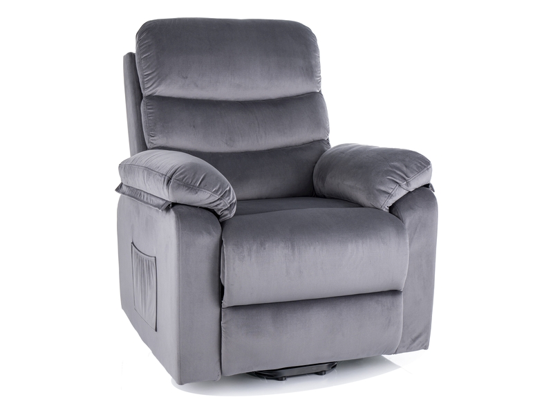 FOTEL ROZKŁADANY HEKTOR M (FUNKCJA MASAŻU I PIONIZACJI) VELVET SZARY BLUVEL 14 DIOMMI-80-3696 FOTEL ROZKŁADANY HEKTOR M (FUNKCJA MASAŻU I PIONIZACJI) VELVET SZARY BLUVEL 14 DIOMMI-80-3696
