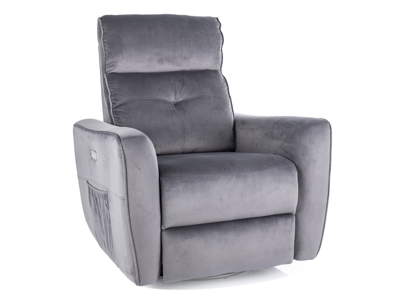 FOTEL ROZKŁADANY HELIOS M (FUNKCJA MASAŻU) VELVET SZARY BLUVEL 14 DIOMMI-80-3652 FOTEL ROZKŁADANY HELIOS M (FUNKCJA MASAŻU) VELVET SZARY BLUVEL 14 DIOMMI-80-3652