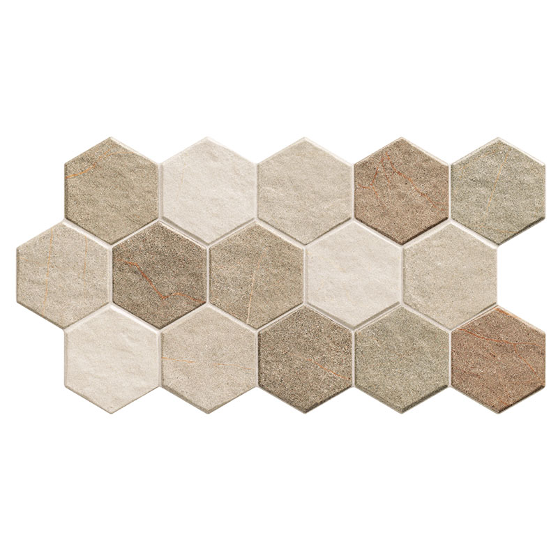 KARAG  HEX Πλακάκι HEX Stonehenge Earth KARAG 26,5x51cm KARAG-5206836037905