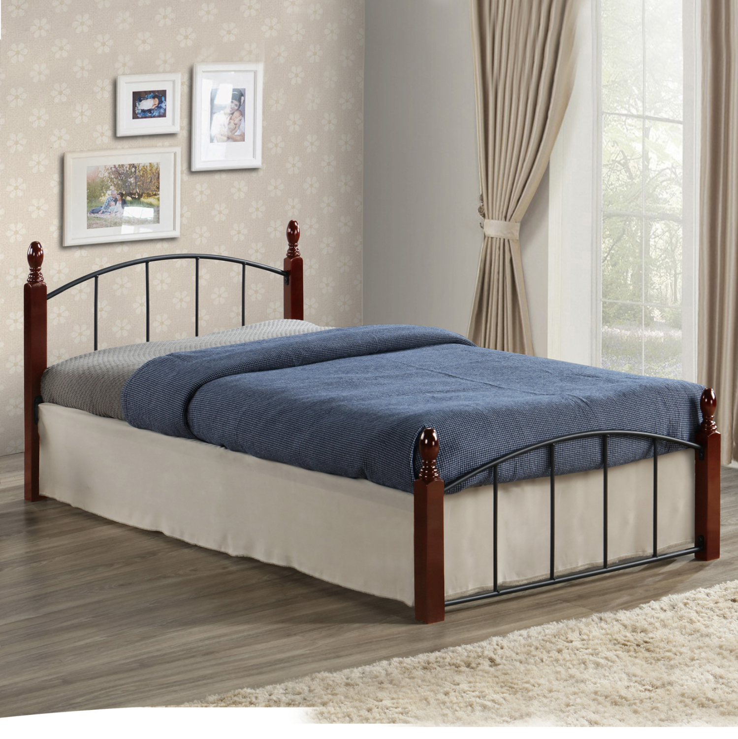 ΚΡΕΒΑΤΙ MAKAI ΜΕΤΑΛΛΟ ΞΥΛΟ ΚΑΡΥΔΙ ΣΤΡΩΜΑ 90X190 HM381 ΚΡΕΒΑΤΙ MAKAI ΜΕΤΑΛΛΟ ΞΥΛΟ ΚΑΡΥΔΙ ΣΤΡΩΜΑ 90X190 HM381