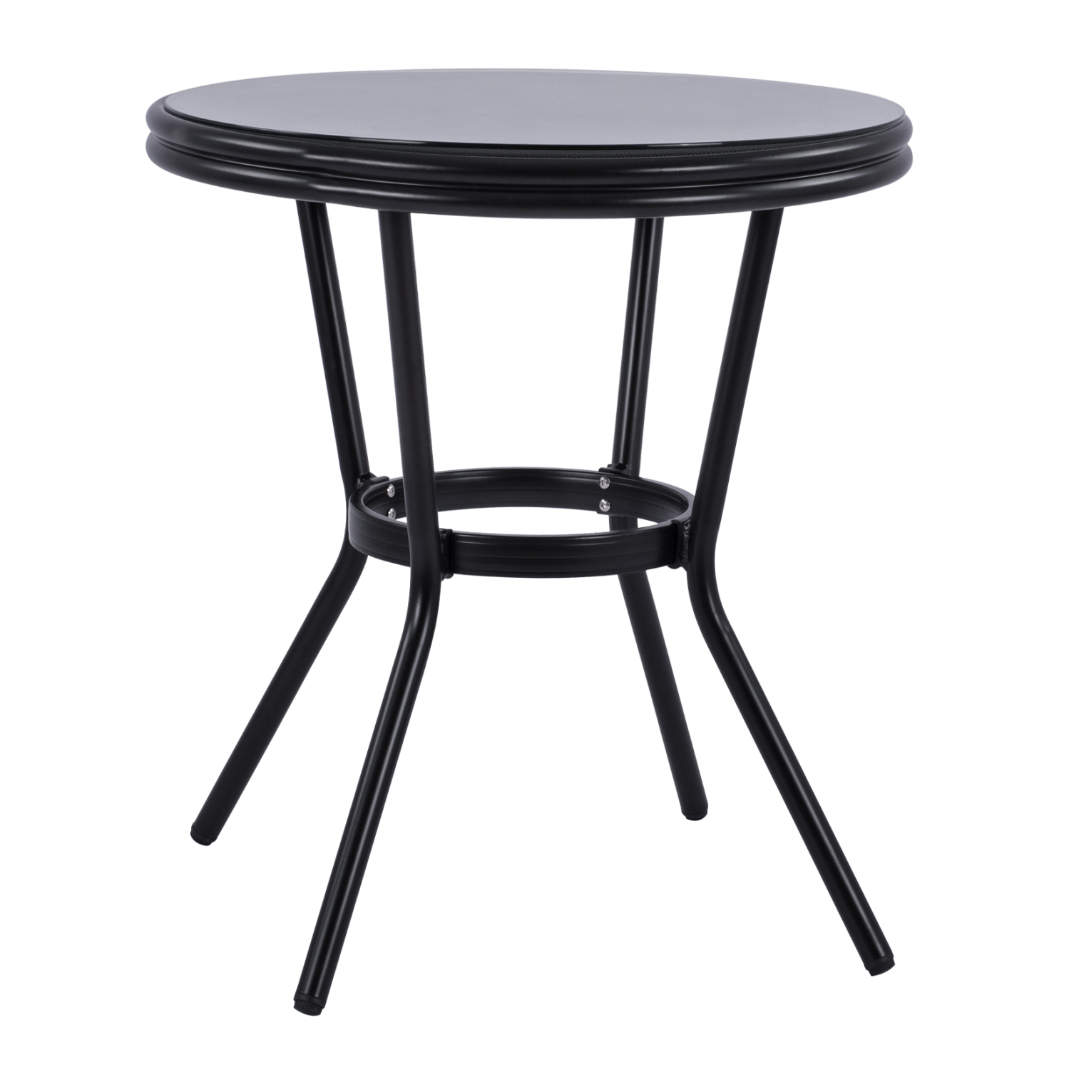 ΤΡΑΠΕΖΙ ΑΛΟΥΜΙΝΙΟΥ MOSES Φ70 BAMBOO LOOK HM5532.02 ΜΑΥΡΟ ΜΕ ΓΥΑΛΙ Φ70X76 εκ ΤΡΑΠΕΖΙ ΑΛΟΥΜΙΝΙΟΥ MOSES Φ70 BAMBOO LOOK HM5532.02 ΜΑΥΡΟ ΜΕ ΓΥΑΛΙ Φ70X76 εκ