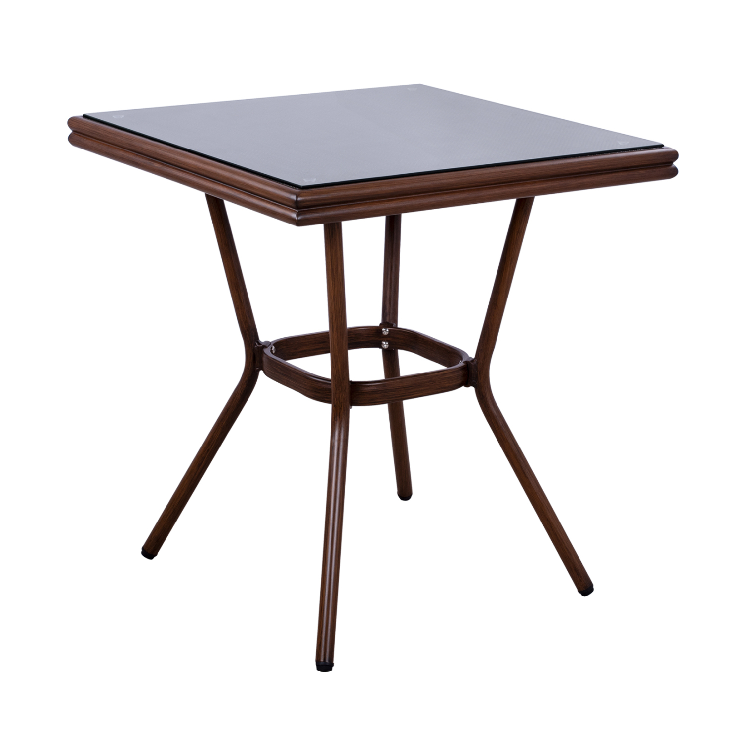 ΤΡΑΠΕΖΙ ΑΛΟΥΜΙΝΙΟΥ HARLOW 70X70X76 BAMBOO LOOK HM5568.03 ΚΑΦΕ ΜΕ ΓΥΑΛΙ ΤΡΑΠΕΖΙ ΑΛΟΥΜΙΝΙΟΥ HARLOW 70X70X76 BAMBOO LOOK HM5568.03 ΚΑΦΕ ΜΕ ΓΥΑΛΙ