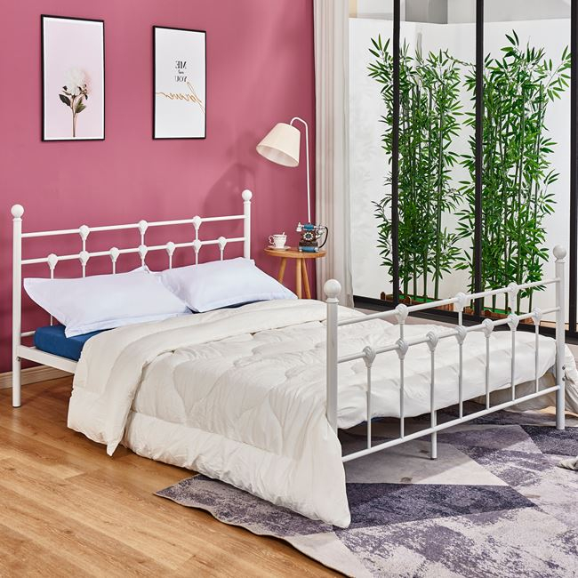 ΚΡΕΒΑΤΙ ΜΕΤΑΛΛΙΚΟ JACINDA 150×200 εκ. ΛΕΥΚΟ ΧΡΩΜΑ HM575.02 ΚΡΕΒΑΤΙ ΜΕΤΑΛΛΙΚΟ JACINDA 150×200 εκ. ΛΕΥΚΟ ΧΡΩΜΑ HM575.02