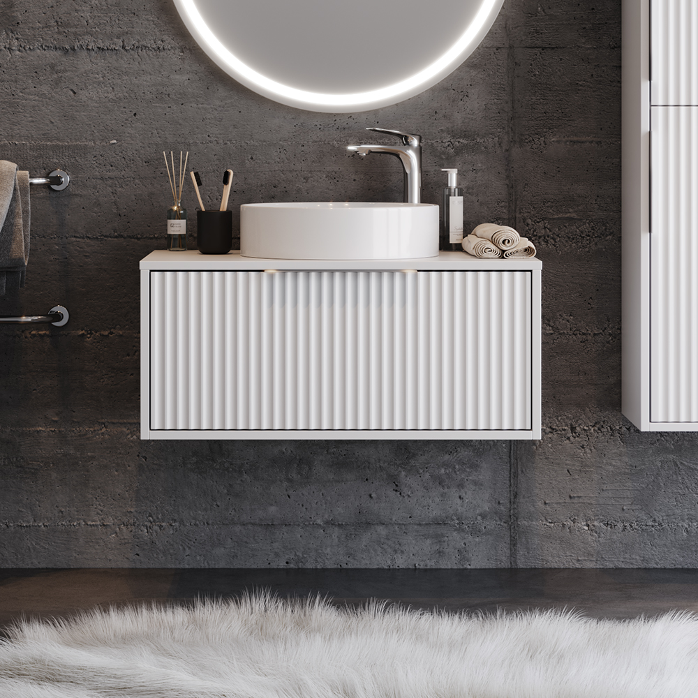 Πάγκος HOLE Λευκό MDF 18mm Λάκα 85 S3BHOL085WH Πάγκο 83x50x37cm S3BHOL085WH Πάγκος HOLE Λευκό MDF 18mm Λάκα 85 S3BHOL085WH Πάγκο 83x50x37cm S3BHOL085WH