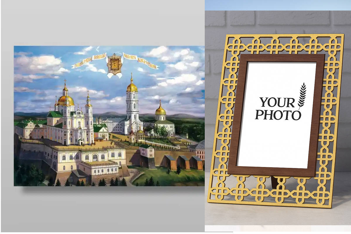 Εικόνα Ορθοδοξίας Πολυτελείας  με  σχεδιο Σταυρούς μαζι με  Βάση σε  8 χρώματα με περίγραμμα χρυσό σε ξύλο Plywood (Πλακάζ)   με  βάση Pochaev Lavra Χειροποίητη Ελληνορθόδοξη , Κρεμαστή πλάκα βυζαντινής τέχνης, χριστιανική τέχνη Διάσταση 10x7 cm (3,9 x 2,