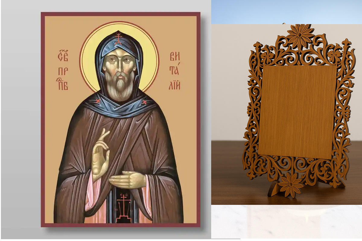 Σετ 2 τεμαχίων – Εικόνα Ορθοδοξίας Δαντέλα μαζι με  Βάση σε  8 χρώματα με περίγραμμα χρυσό σε ξύλο Plywood (Πλακάζ)   με  βάση Vitaly Reverend Χειροποίητη Ελληνορθόδοξη , Κρεμαστή πλάκα βυζαντινής τέχνης, χριστιανική τέχνη Διάσταση 15x11 cm (5,9 x 4,3 ίντ