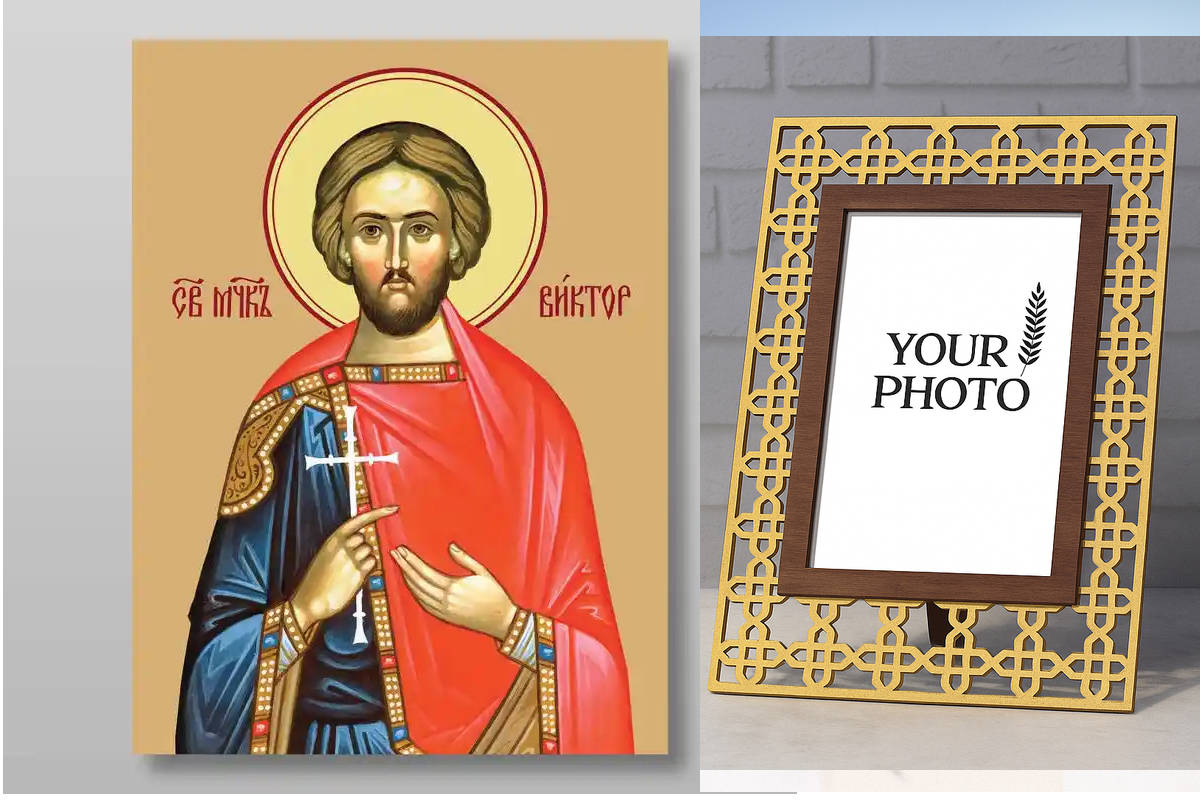 Εικόνα Ορθοδοξίας Πολυτελείας  με  σχεδιο Σταυρούς μαζι με  Βάση σε  8 χρώματα με περίγραμμα χρυσό σε ξύλο Plywood (Πλακάζ)   με  βάση Victor μάρτυρας Χειροποίητη Ελληνορθόδοξη , Κρεμαστή πλάκα βυζαντινής τέχνης, χριστιανική τέχνη Διάσταση 40x30 cm (15,8