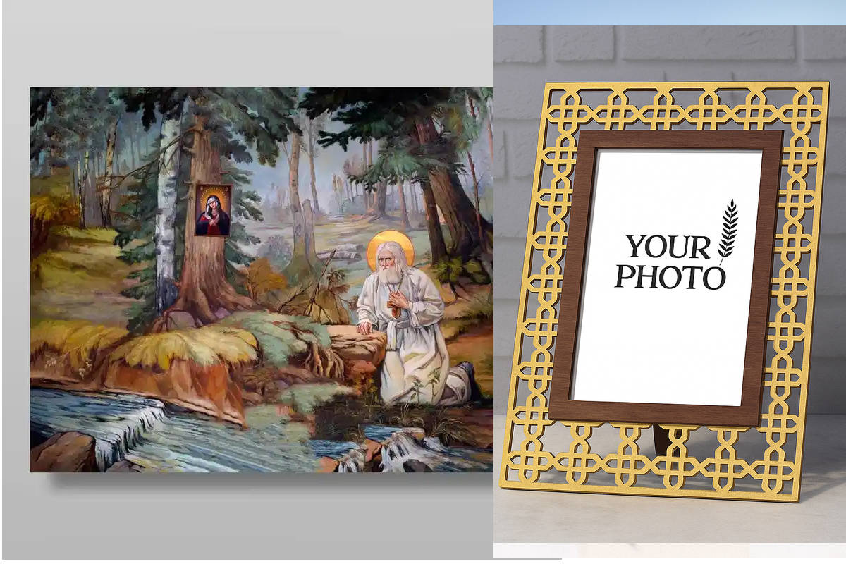 Εικόνα Ορθοδοξίας Πολυτελείας  με  σχεδιο Σταυρούς μαζι με  Βάση σε  8 χρώματα με περίγραμμα χρυσό σε ξύλο Plywood (Πλακάζ)   με  βάση Σεραφείμ στην πέτρα Χειροποίητη Ελληνορθόδοξη , Κρεμαστή πλάκα βυζαντινής τέχνης, χριστιανική τέχνη Διάσταση 40x30 cm (1