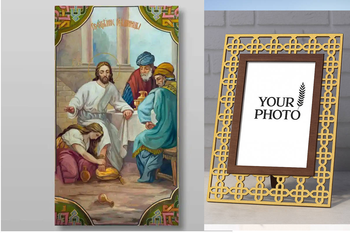 Εικόνα Ορθοδοξίας Πολυτελείας  με  σχεδιο Σταυρούς μαζι με  Βάση σε  8 χρώματα με περίγραμμα χρυσό σε ξύλο Plywood (Πλακάζ)   με  βάση Συγχώρεση αμαρτωλού Χειροποίητη Ελληνορθόδοξη , Κρεμαστή πλάκα βυζαντινής τέχνης, χριστιανική τέχνη Διάσταση 40x30 cm (1