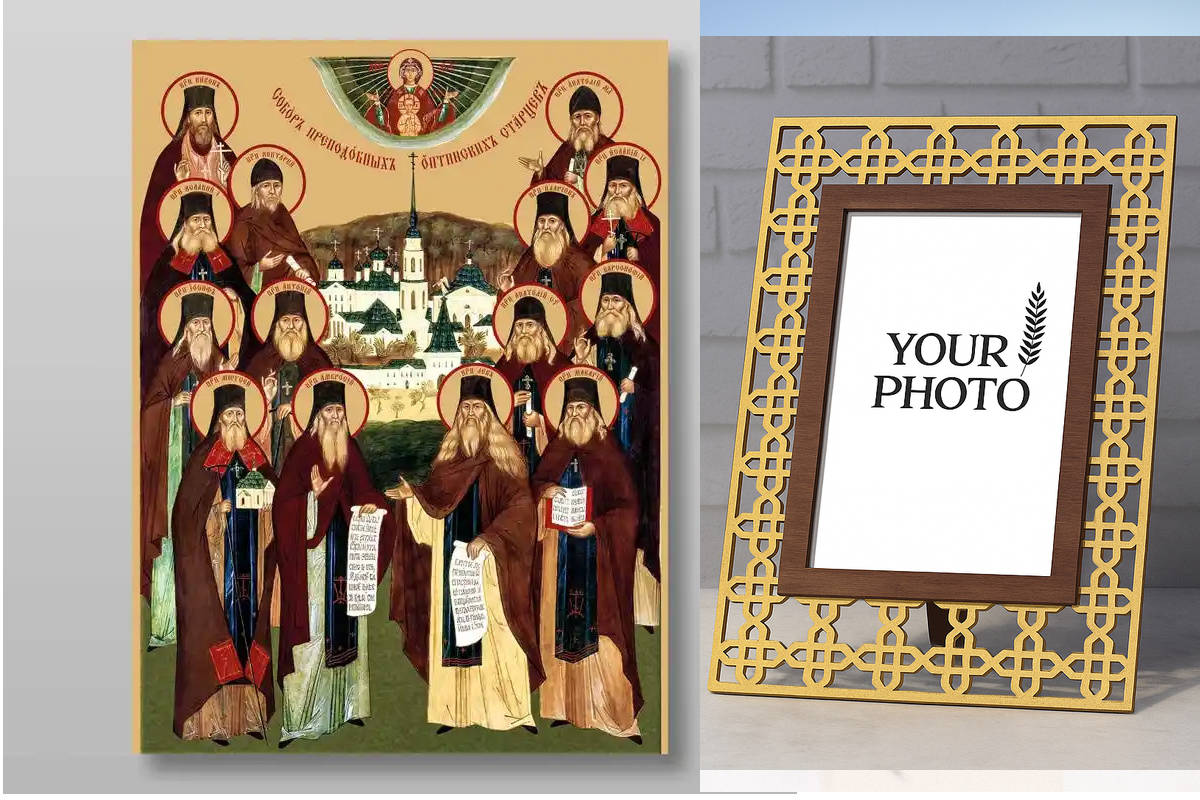 Εικόνα Ορθοδοξίας Πολυτελείας  με  σχεδιο Σταυρούς μαζι με  Βάση σε  8 χρώματα με περίγραμμα χρυσό σε ξύλο Plywood (Πλακάζ)   με  βάση Συλλογή Optina Elders, Χειροποίητη Ελληνορθόδοξη , Κρεμαστή πλάκα βυζαντινής τέχνης, χριστιανική τέχνη Διάσταση 10x7 cm