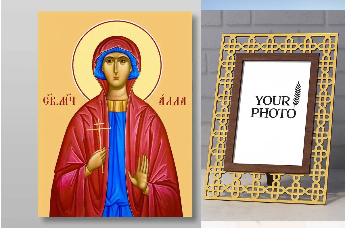 Εικόνα Ορθοδοξίας Πολυτελείας  με  σχεδιο Σταυρούς μαζι με  Βάση σε  8 χρώματα με περίγραμμα χρυσό σε ξύλο Plywood (Πλακάζ)   με  βάση Alla martire, Χειροποίητη Ελληνορθόδοξη , Κρεμαστή πλάκα βυζαντινής τέχνης, χριστιανική τέχνη Διάσταση 10x7 cm (3,9 x 2,