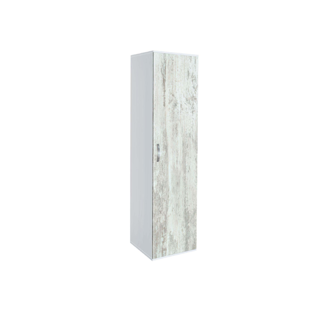 Ντουλάπα Μονόφυλλη, Λευκό/Crystal, AVA 1, 39x185x50, Genomax Genom1219921973 Ντουλάπα Μονόφυλλη, Λευκό/Crystal, AVA 1, 39x185x50, Genomax Genom1219921973