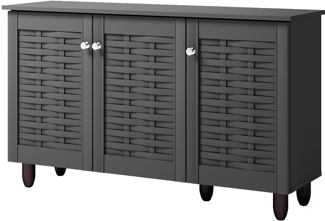 Παπουτσοθήκη Warren 3D-Gkri Skouro Mήκος 114.0 Βάθος 33.5 Ύψος 67.5 161452779