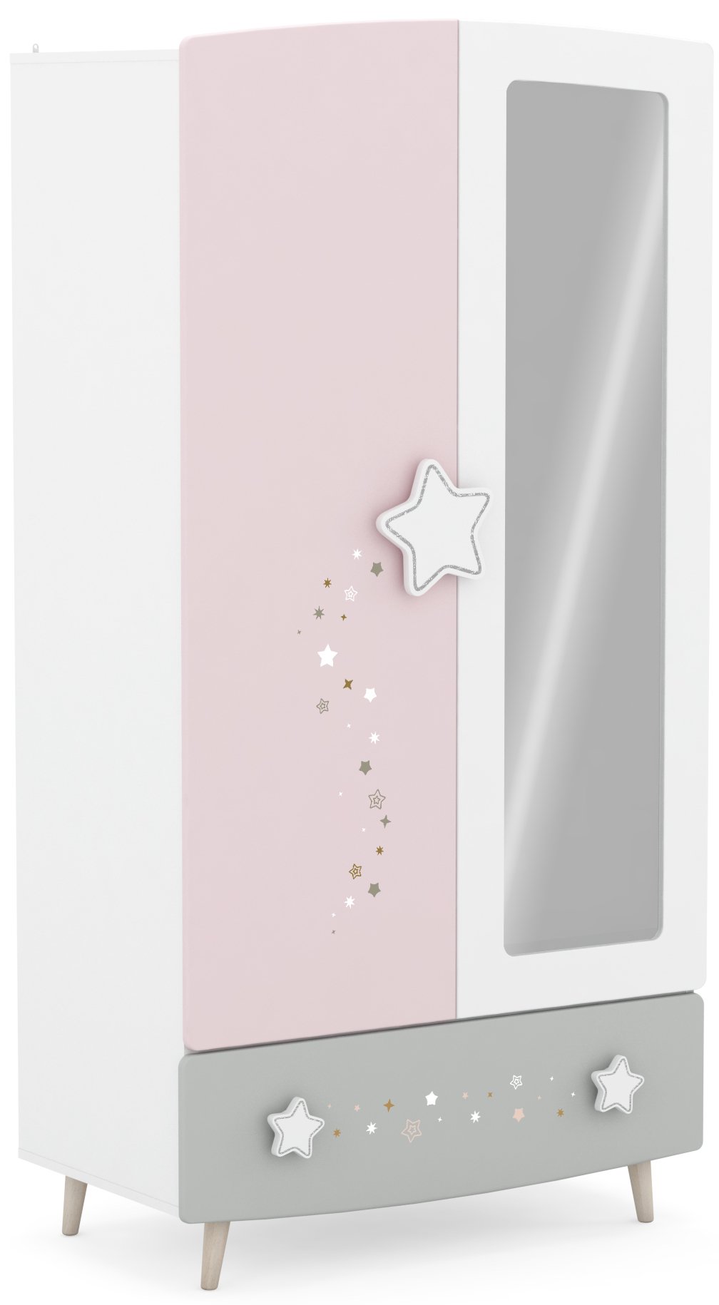 Ντουλάπα Liana δίφυλλη Mήκος 95.0 Βάθος 51.6 Ύψος 186.8 162279329