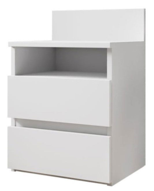 Κομοδίνο Juniper Plus-Leuko Mήκος 40.0 Βάθος 32.0 Ύψος 58.0 162744509