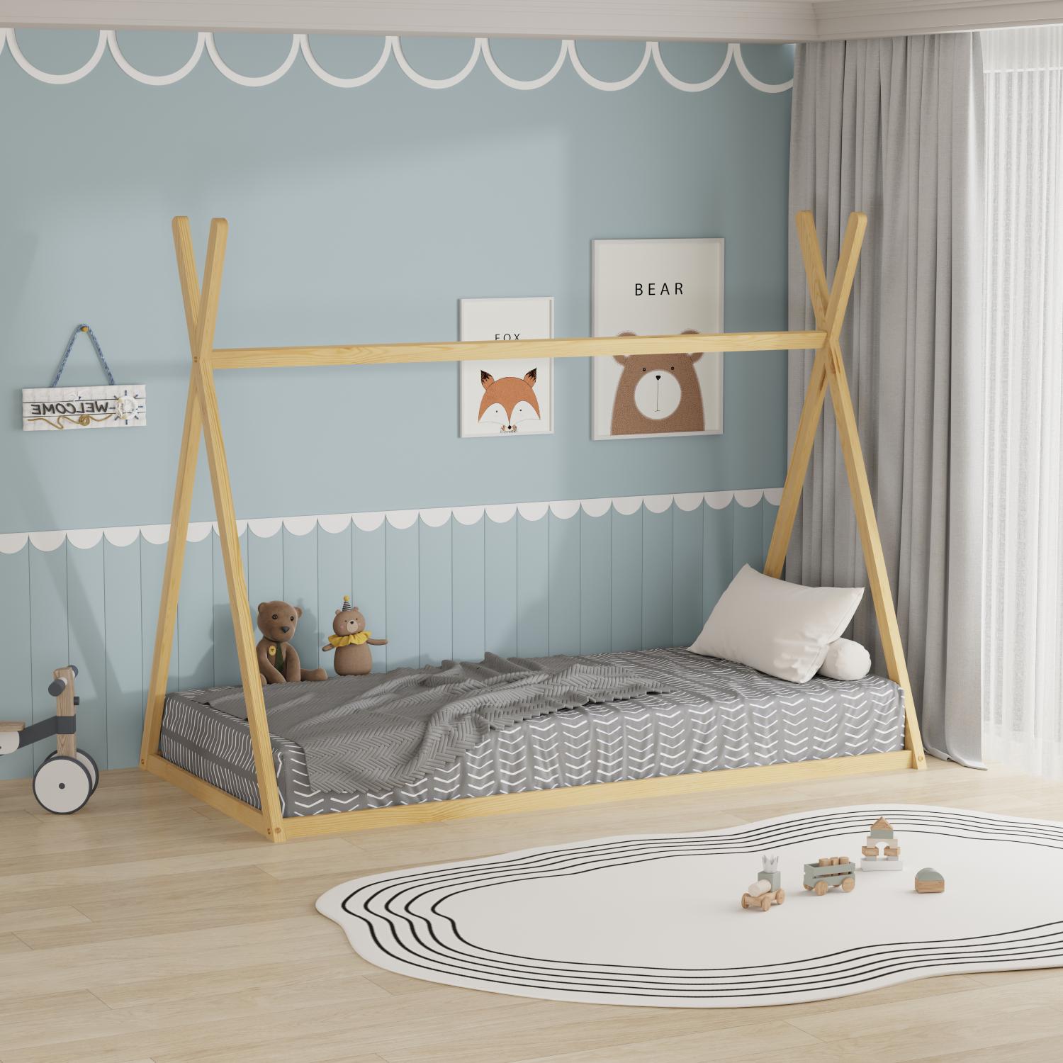 Κρεβάτι παιδικό Pavel-Fusiko Mήκος 196.0 Βάθος 100.0 Ύψος 155.5 162842399