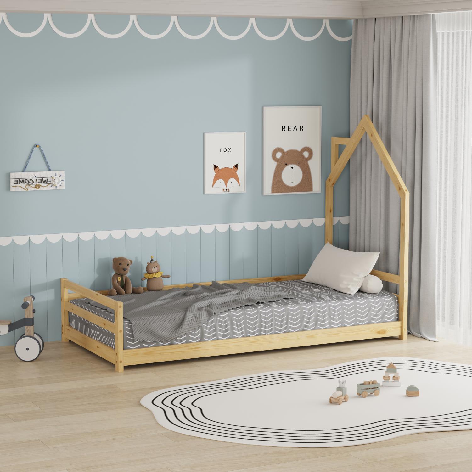 Κρεβάτι παιδικό Kiara-Fusiko Mήκος 196.0 Βάθος 97.0 Ύψος 141.0 162842429