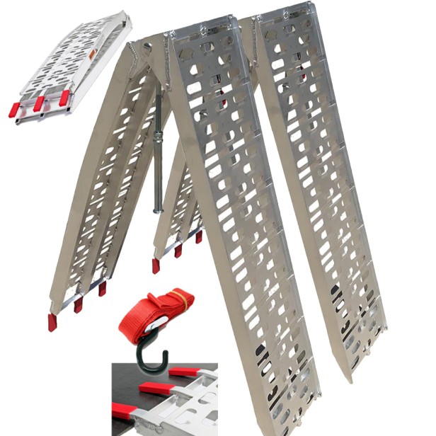 Ράμπες Φόρτωσης Αλουμινίου Interpower Ζευγάρι(2τεμ.) Με Ιμάντα Και Πόδι Στήριξης KIDO-
56/578Ζ