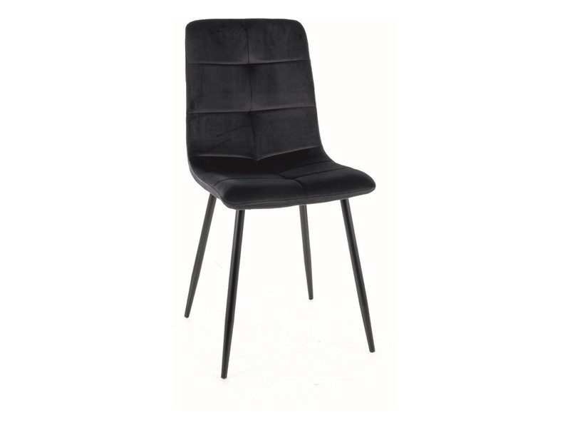 KRZESŁO IVO VELVET CZARNY STELAŻ/CZARNY BLUVEL 19 DIOMMI-80-2867 KRZESŁO IVO VELVET CZARNY STELAŻ/CZARNY BLUVEL 19 DIOMMI-80-2867