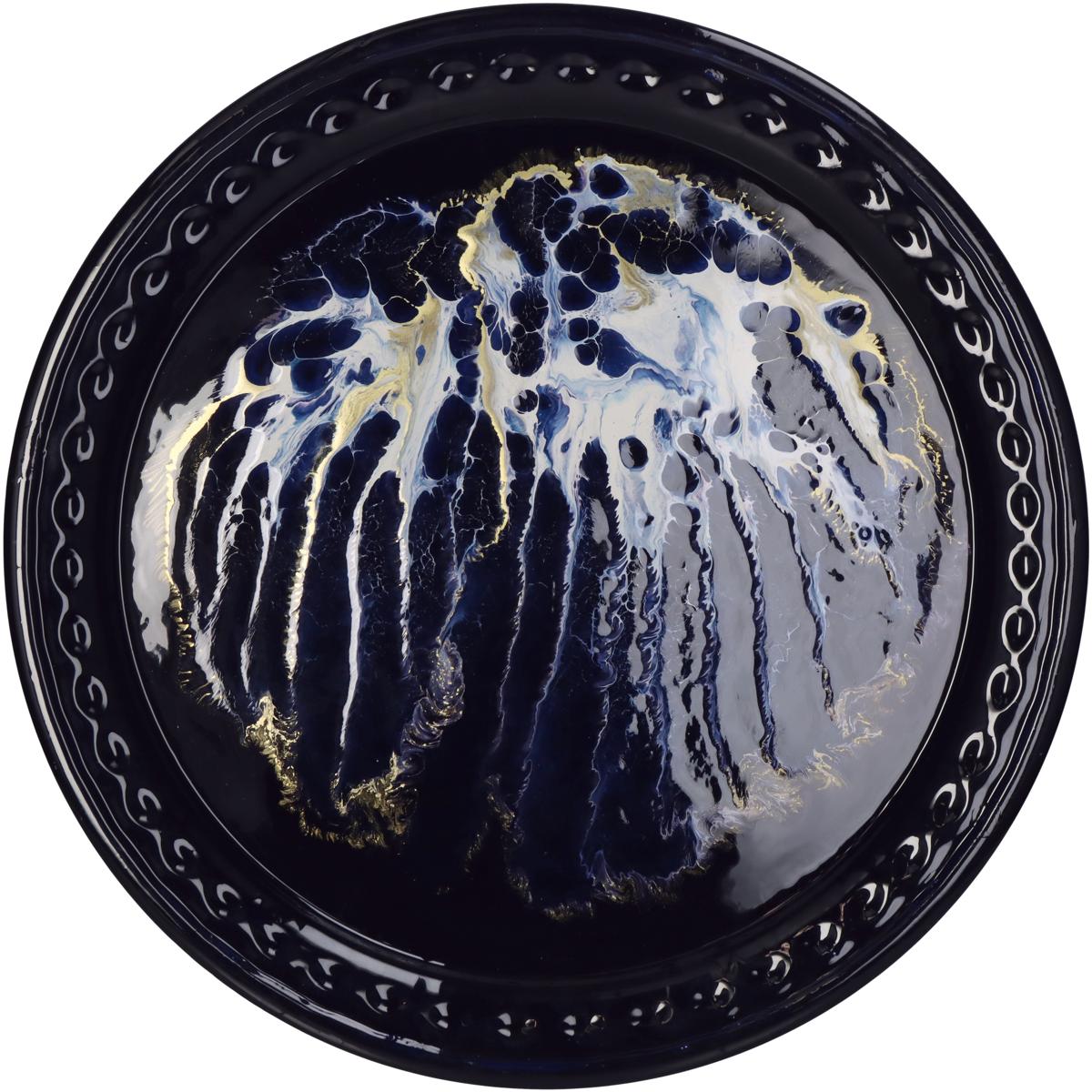 Δίσκος ArteLibre Μπλε Μέταλλο 47x47x2.5cm Arte-05150391 Δίσκος ArteLibre Μπλε Μέταλλο 47x47x2.5cm Arte-05150391