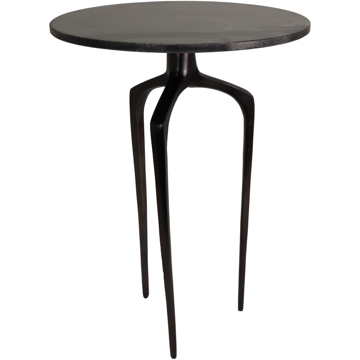 Τραπεζάκι ArteLibre Μαύρο Μάρμαρο 44.2×44.2×62.2cm