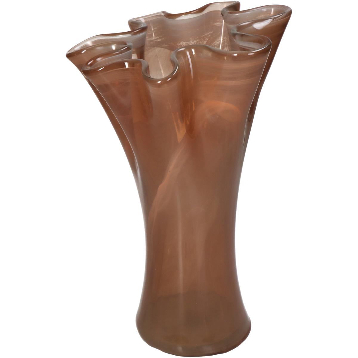 Βάζο ArteLibre Καφέ Ανακυκλωμένο Γυαλί 19x19x29cm Βάζο ArteLibre Καφέ Ανακυκλωμένο Γυαλί 19x19x29cm