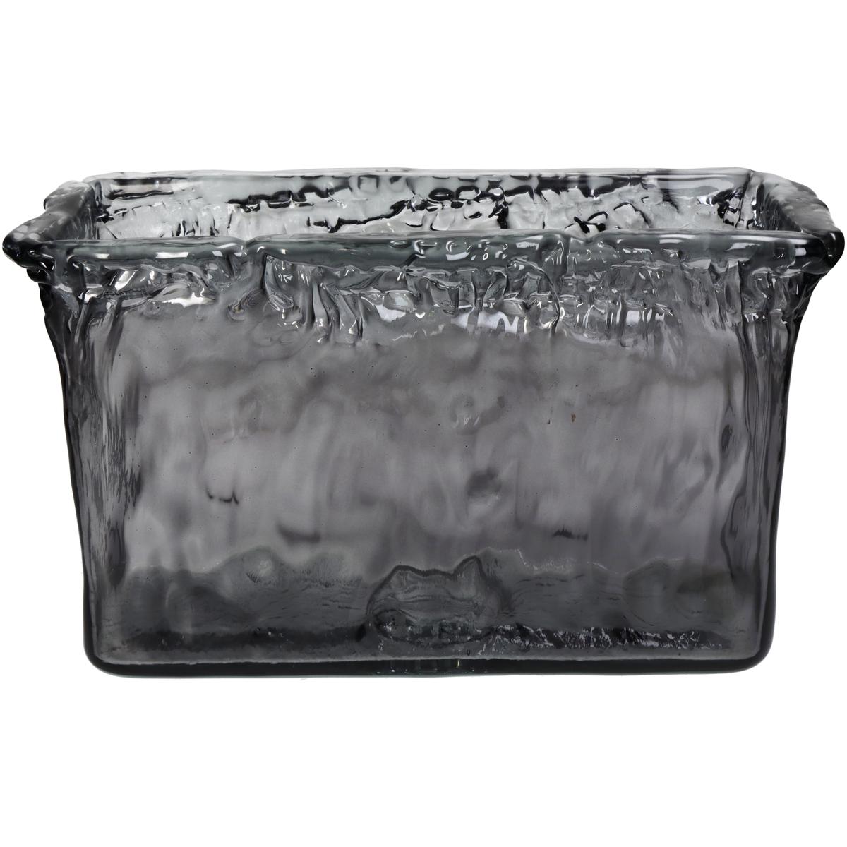 Βάζο ArteLibre Γκρι Ανακυκλωμένο Γυαλί 33x13x20cm Βάζο ArteLibre Γκρι Ανακυκλωμένο Γυαλί 33x13x20cm