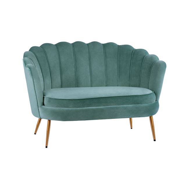 Intrahome ΚΑΝΑΠΕΣ 2ΘΕΣΙΟΣ UPINGTON .07 ΑΠΟ ΦΥΣΤΙΚΙ ΒΕΛΟΥΔΟ ΜΕ ΧΡΥΣΑ ΠΟΔΙΑ 130x81x86Υ εκ. intraho-1624609