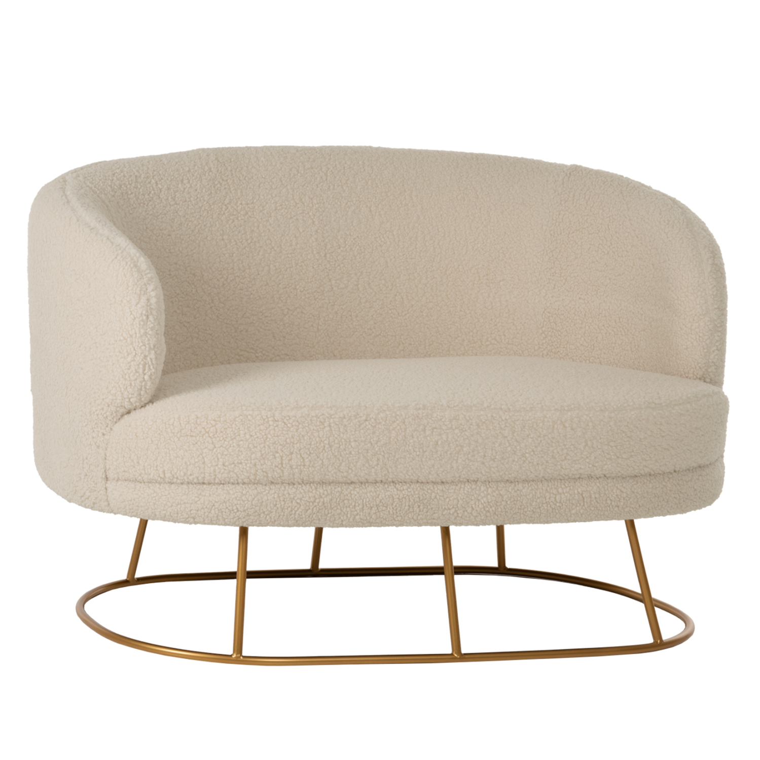 Intrahome ΚΑΝΑΠΕΣ 2ΘΕΣΙΟΣ IVRY-SUR-SEINEIEN .20 ΕΚΡΟΥ ΜΠΟΥΚΛΕ ΥΦΑΣΜΑ ΜΕ ΧΡΥΣΗ ΒΑΣΗ 130x75x85Y εκ. intraho-1645052