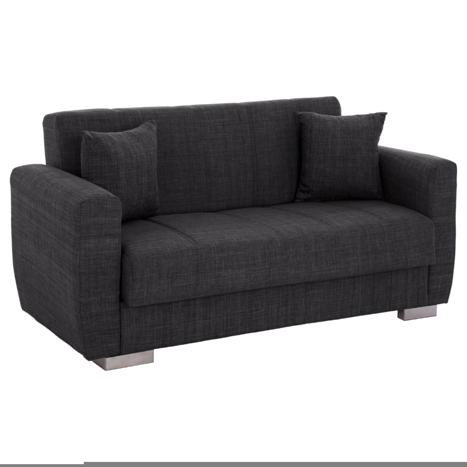 ΚΑΝΑΠΕΣ ΚΡΕΒΑΤΙ POLYA ΔΙΘΕΣΙΟΣ ΓΚΡΙ HM3241.03 153x87x77Υεκ.