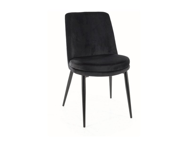 KRZESŁO KAYLA VELVET CZARNY STELAŻ / CZARNY BLUVEL 19 DIOMMI-80-2945 KRZESŁO KAYLA VELVET CZARNY STELAŻ / CZARNY BLUVEL 19 DIOMMI-80-2945