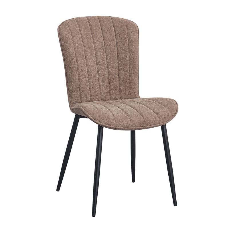WOODWELL ΕΜ7915,2KELLY Καρέκλα Τραπεζαρίας Μέταλλο Βαφή Μαύρο, Ύφασμα Mini Boucle Cappuccino 46x58x85cm ΕΜ7915,2 WOODWELL ΕΜ7915,2KELLY Καρέκλα Τραπεζαρίας Μέταλλο Βαφή Μαύρο, Ύφασμα Mini Boucle Cappuccino 46x58x85cm ΕΜ7915,2