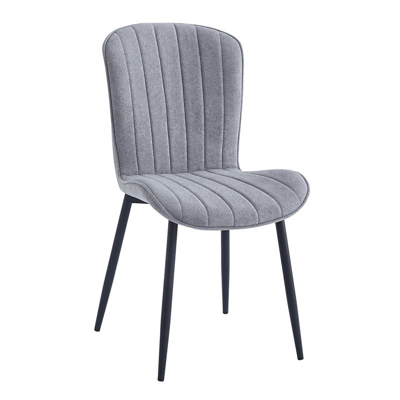 WOODWELL ΕΜ7915,1KELLY Καρέκλα Τραπεζαρίας Μέταλλο Βαφή Μαύρο, Ύφασμα Mini Boucle Grey 46x58x85cm ΕΜ7915,1 WOODWELL ΕΜ7915,1KELLY Καρέκλα Τραπεζαρίας Μέταλλο Βαφή Μαύρο, Ύφασμα Mini Boucle Grey 46x58x85cm ΕΜ7915,1
