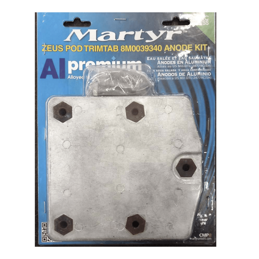 Kit Ανόδια MERCURY/ Mariner ZEUS POD TRIMTAB FOUR-CM8M0039340KIT