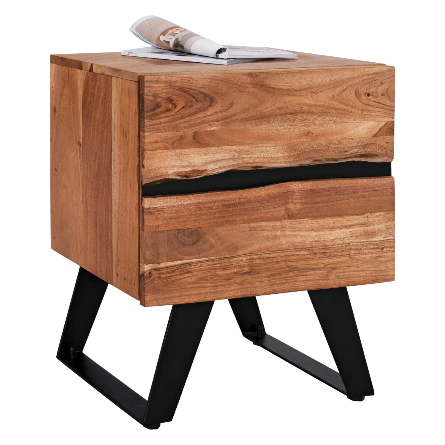 Intrahome ΚΟΜΟΔΙΝΟ POLOKWCASABLANCANE .11 ΑΠΟ ΜΑΣΙΦ ΞΥΛΟ ΑΚΑΚΙΑΣ 45x35x56Yεκ. intraho-1619363