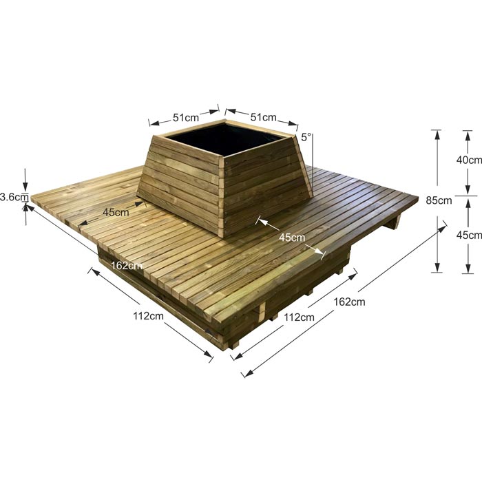 Tesias Παγκάκι Γλάστρα 12 ατόμων τετράγωνη – Δ162×85-Tesias TES-160 Tesias Παγκάκι Γλάστρα 12 ατόμων τετράγωνη – Δ162×85-Tesias TES-160
