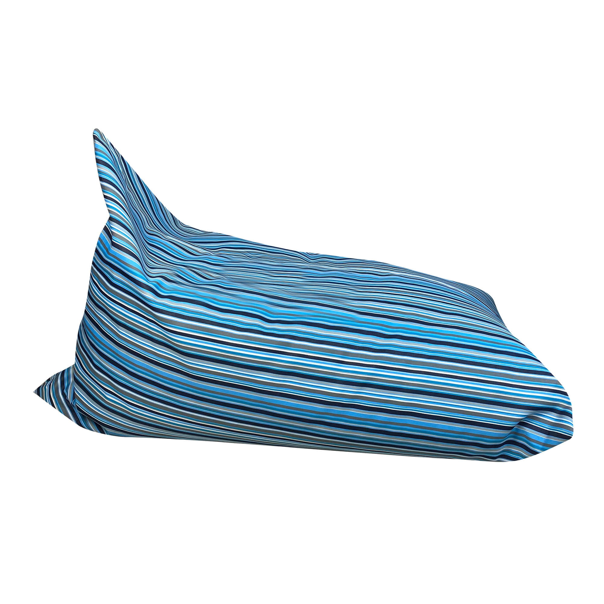 Tesias Πουφ πολυμορφικό Ριγε-Γκρί-Σιελ Κραβόπανο 120x85x90cm-Tesias  TES-1420