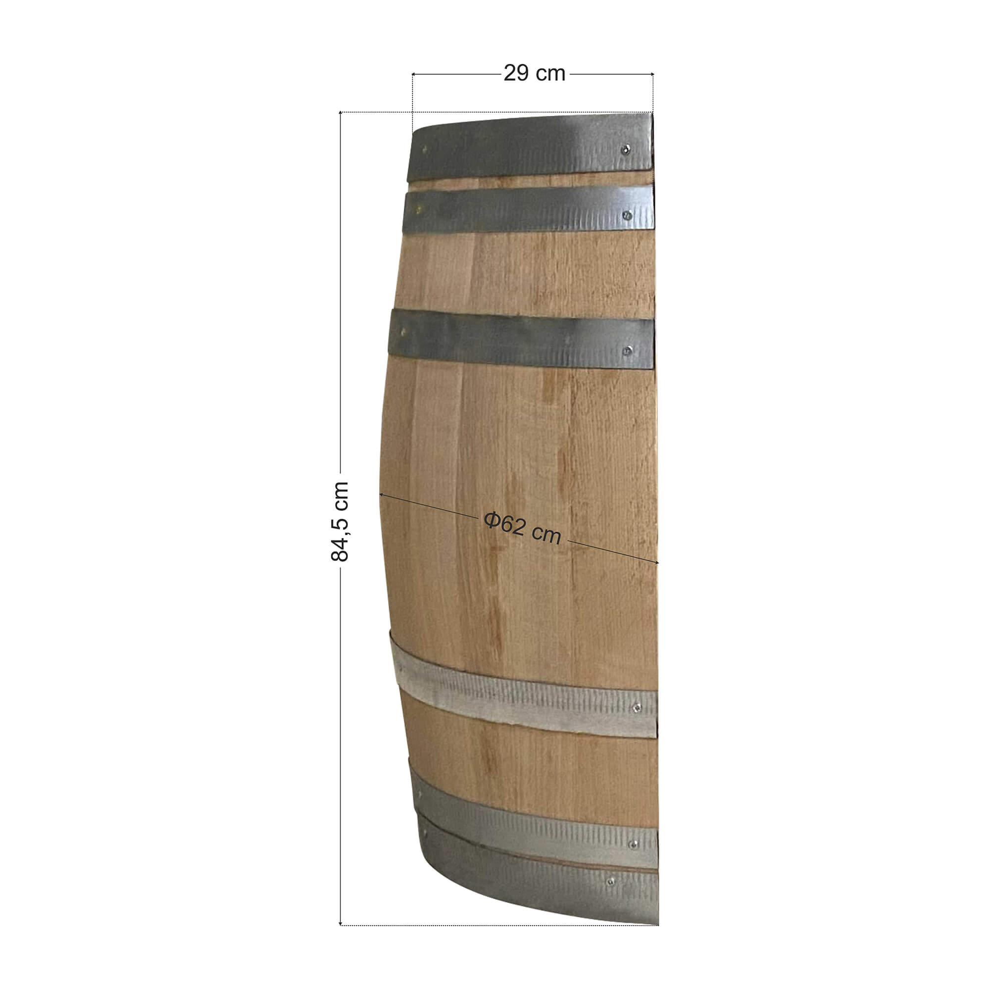 Tesias Βαρέλι μισό – διακοσμητικό – 84.5×29 Φ62-Tesias TES-856 Tesias Βαρέλι μισό – διακοσμητικό – 84.5×29 Φ62-Tesias TES-856