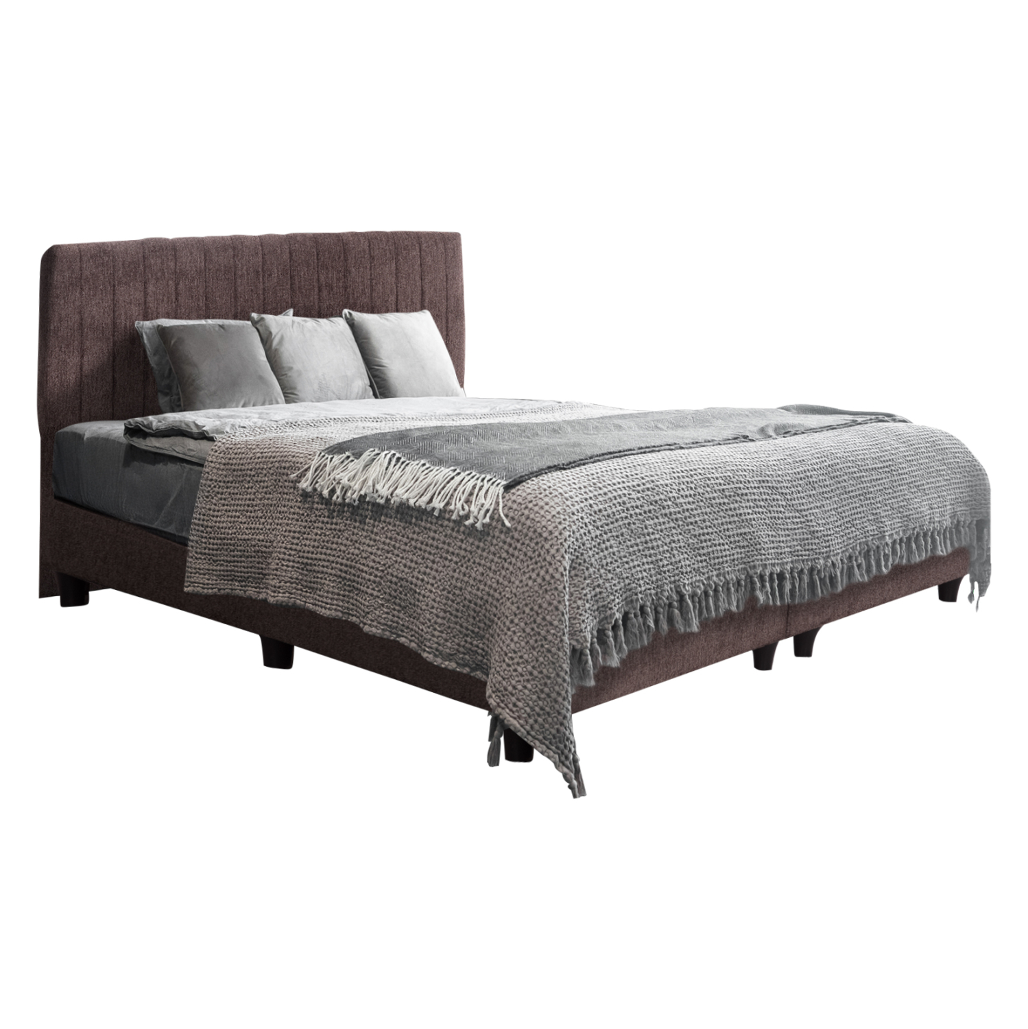 Intrahome ΚΡEΒΑΤΙ ΔΙΠΛΟ HILDCASABLANCA .02 ΥΦΑΣΜΑ ΜΠΟΥΚΛΕ ΚΑΦΕ--ΓΙΑ ΣΤΡΩΜΑ 160x200εκ. intraho-1723033