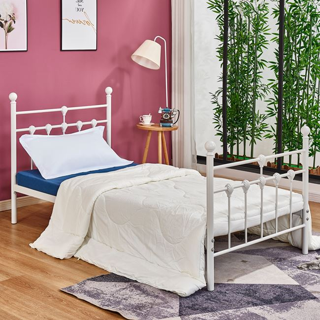 Intrahome ΚΡΕΒΑΤΙ ΜΕΤΑΛΛΙΚΟ JCASABLANCACINDCASABLANCA 90x190 εκ. ΛΕΥΚΟ ΧΡΩΜΑ .02 intraho-1610649