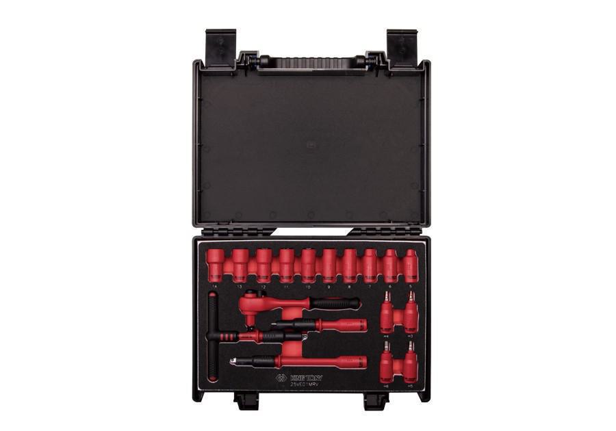 Fotin Κασετίνα καρυδάκια 1/4” 18 τεμάχια 1000v FOT-KT-25VE01MRV Fotin Κασετίνα καρυδάκια 1/4” 18 τεμάχια 1000v FOT-KT-25VE01MRV