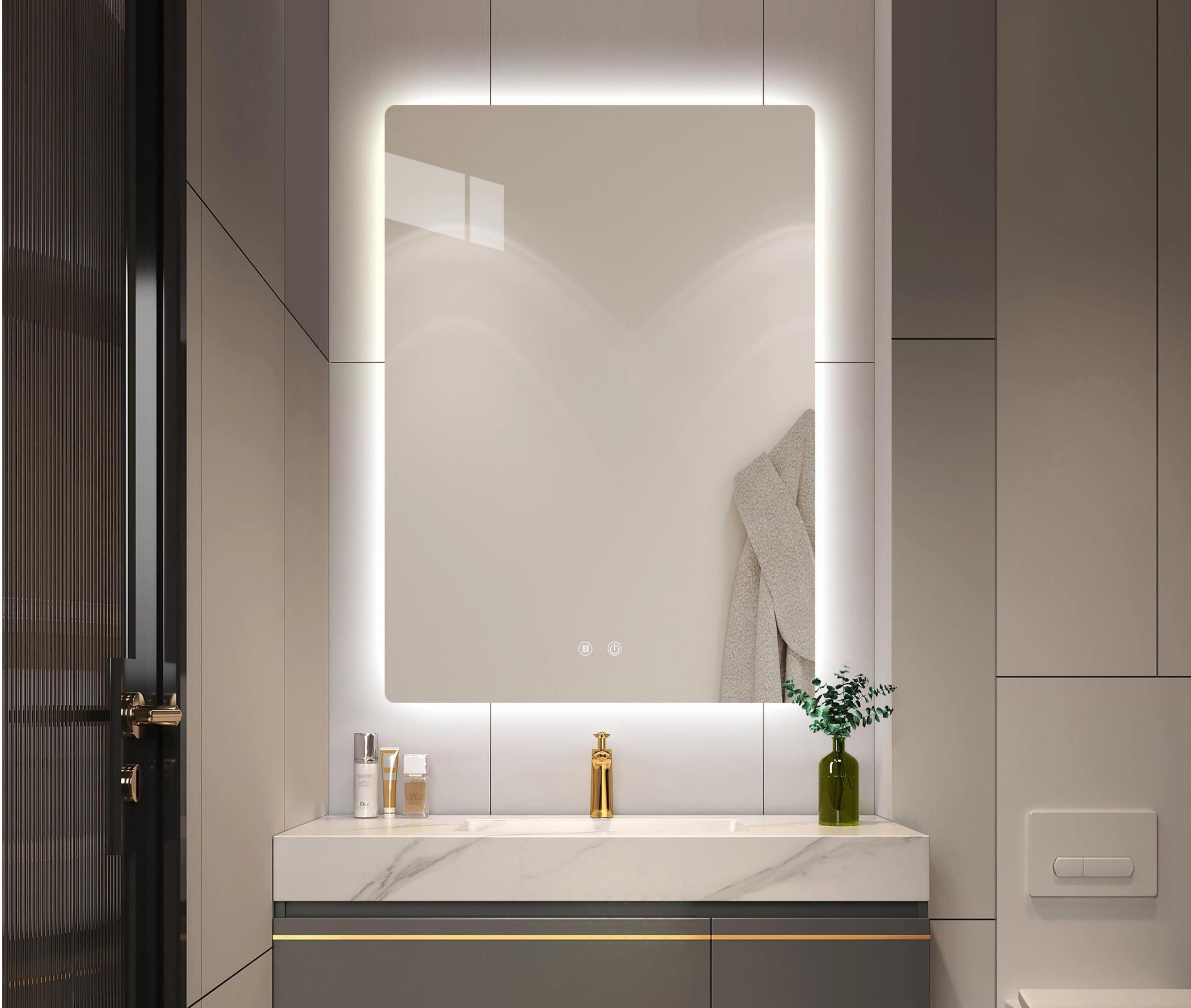 Καθρέφτης LED L-01 60x80cm κωδ. 0762-L-01