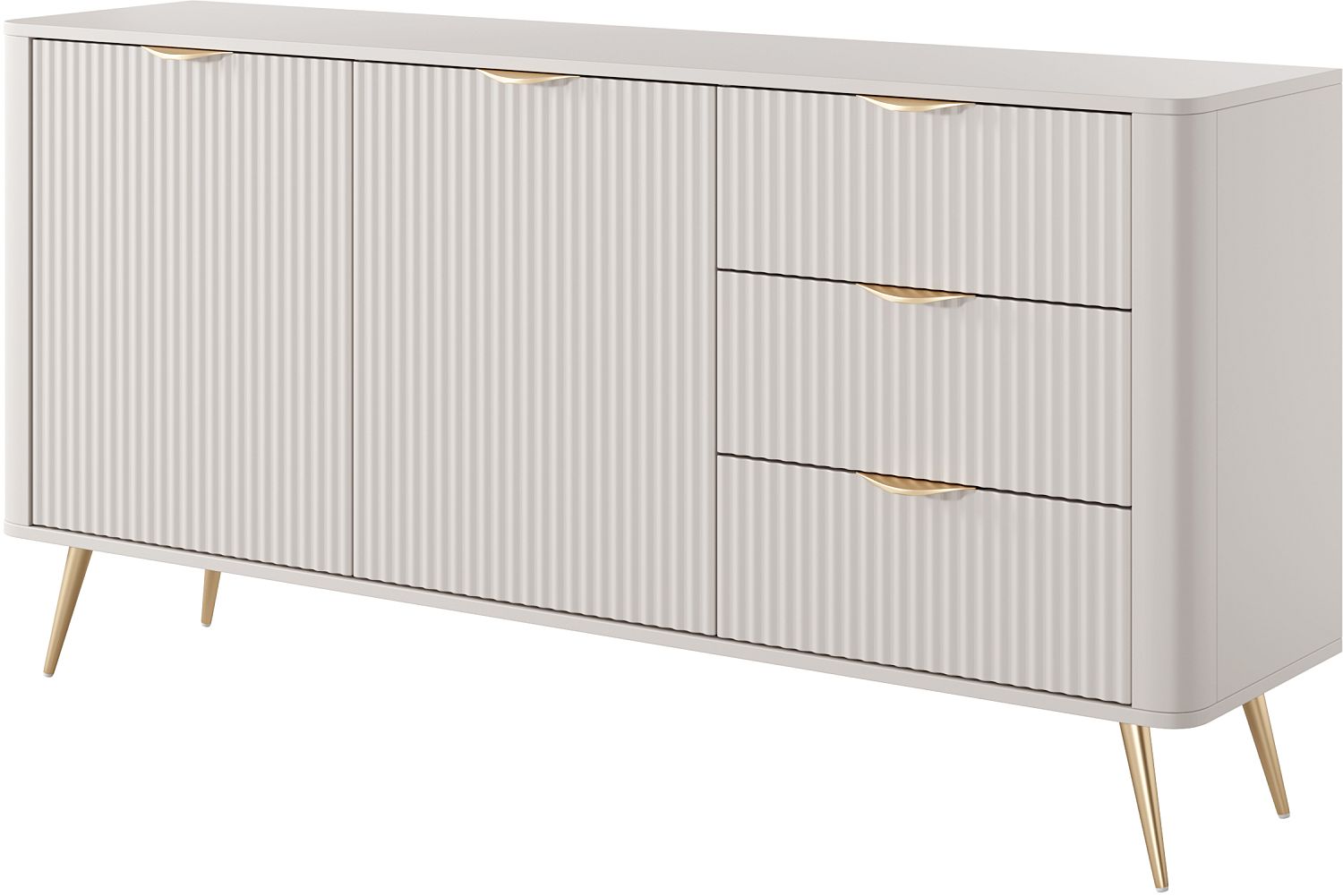 Lh-homefurniture Μπουφές με συρτάρια Lante μπεζ 163x81x38cm L_LNT_21_bz Lh-homefurniture Μπουφές με συρτάρια Lante μπεζ 163x81x38cm L_LNT_21_bz